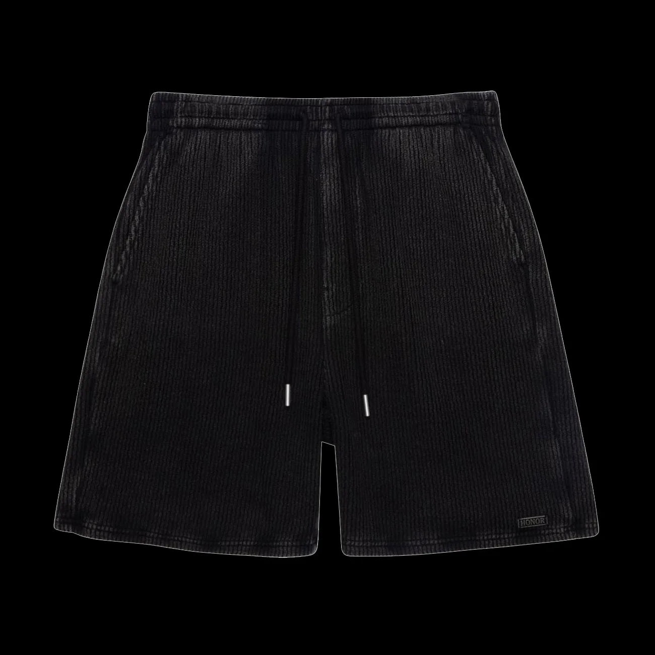 Honor The Gift Rib Knit Drawcord 7 Shorts Black