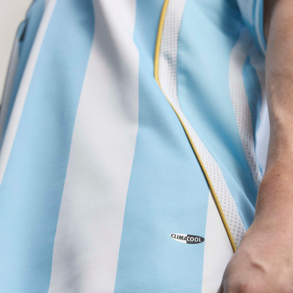 adidas Argentina Home Messi Mens Soccer Jersey 2006 White Sky Blue
