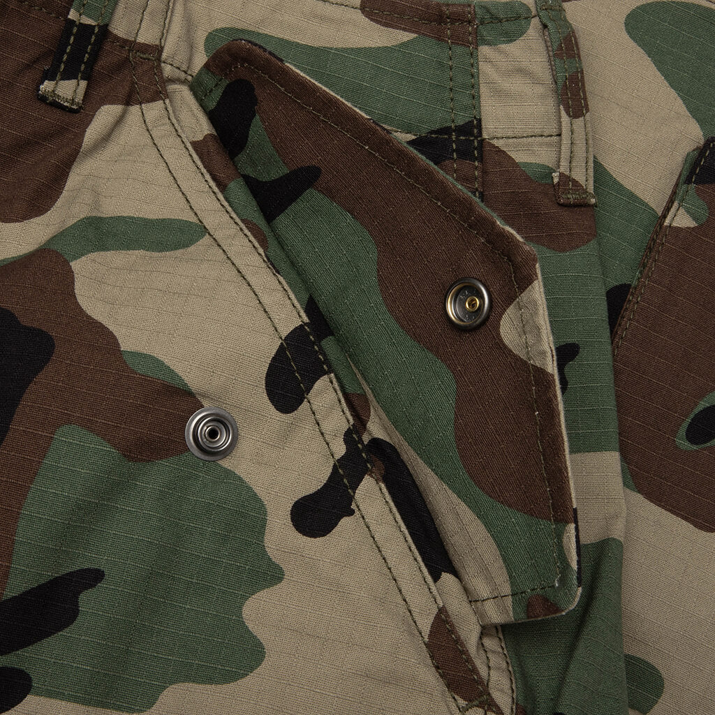 Cargo Ripstop Short Woodland Camo