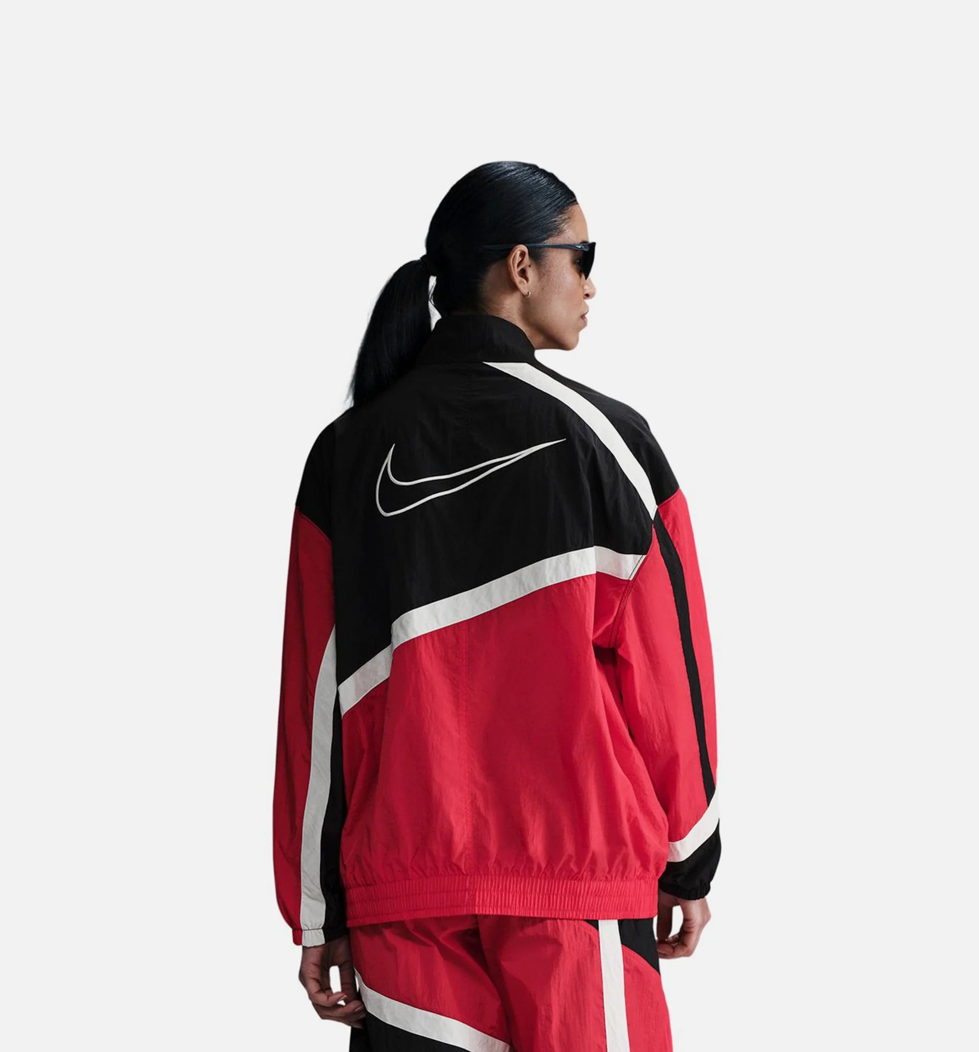 NSW Street Woven Womens Jacket Red Black
