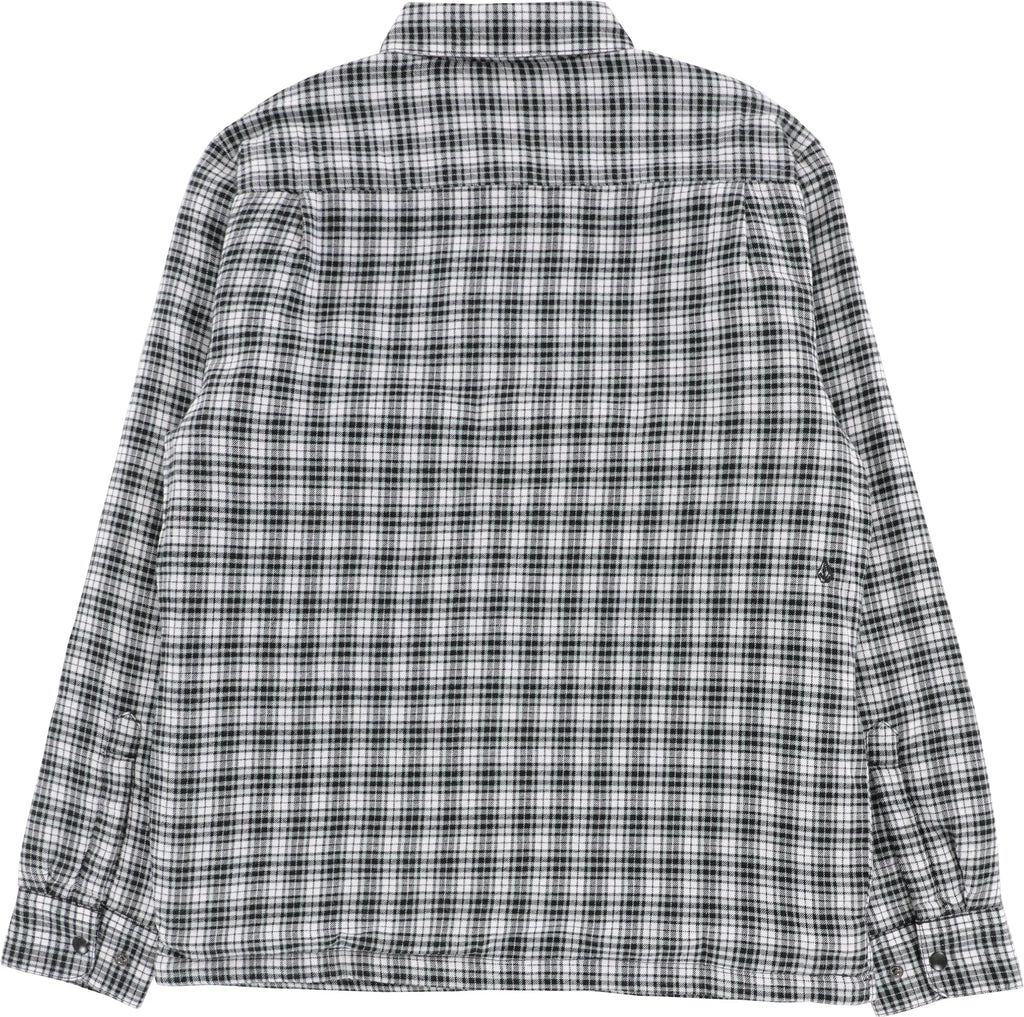 Volcom Wilderstone Flannel Shirt Dirty White