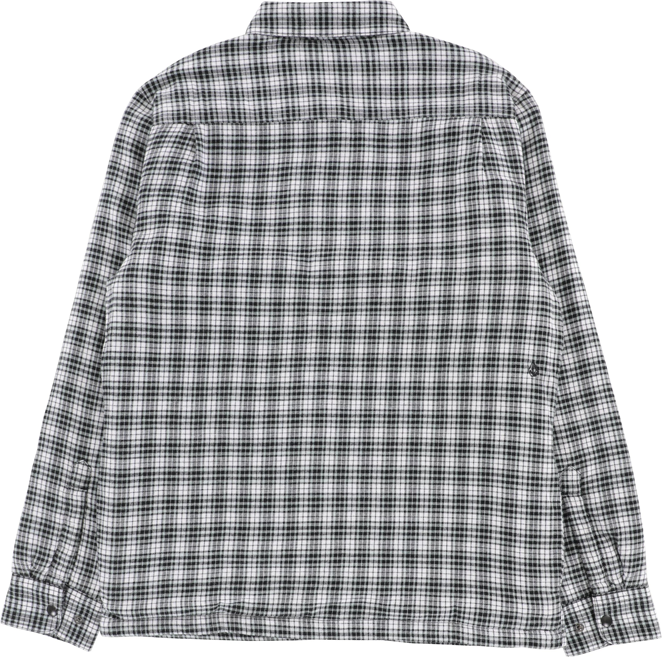 Volcom Wilderstone Flannel Shirt Dirty White