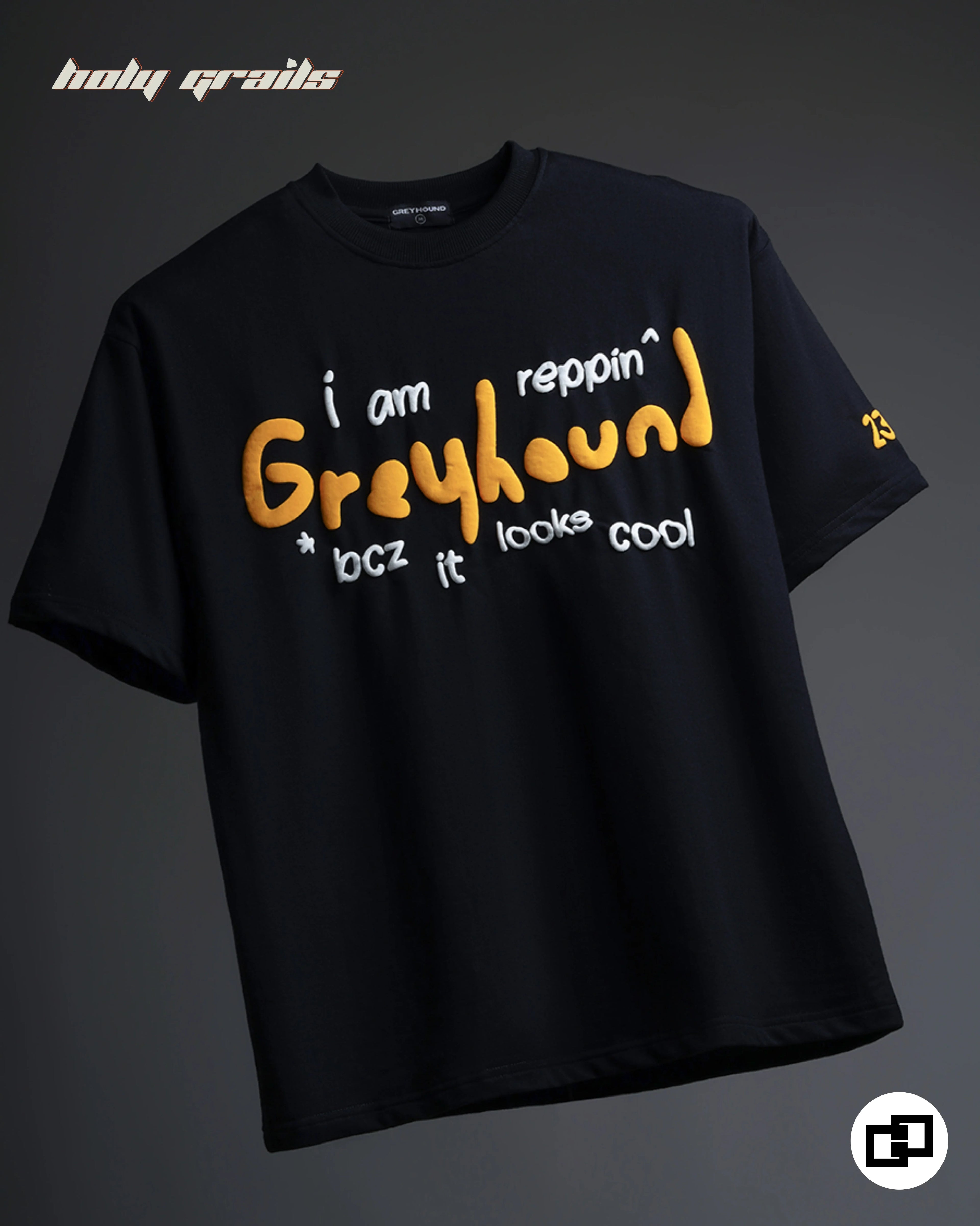 Reppin Black Tee HG x Grey Hound Clothing