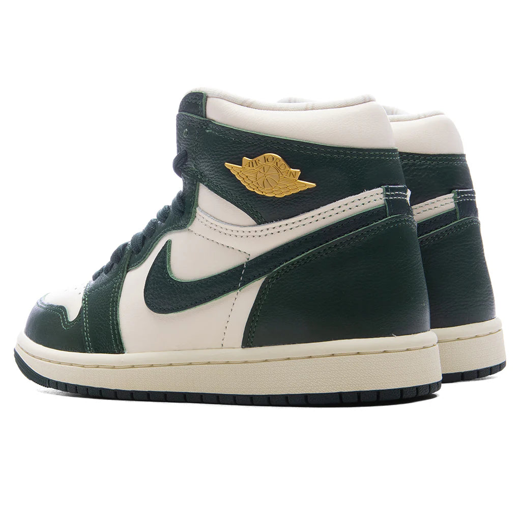 Womens Air Jordan 1 Retro High OG Fir Pale Ivory Pro Green Fir Coconut Milk