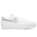 Women's Blazer Low Platform - White/Metallic Silver/Mint Foam