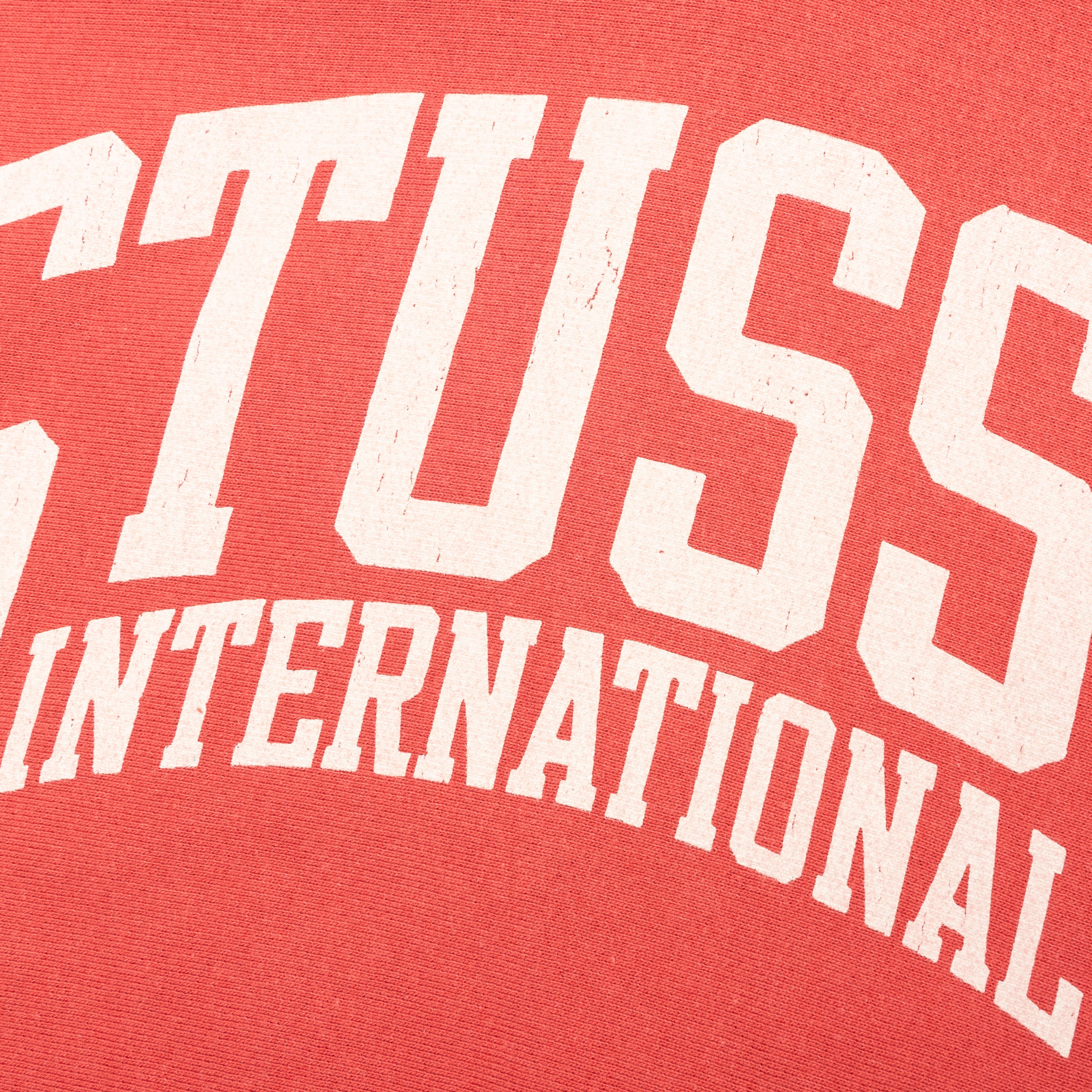Stussy Intl Relaxed Hoodie Washed Red