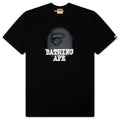 Bathing Ape Logo Relaxed Fit Tee Black