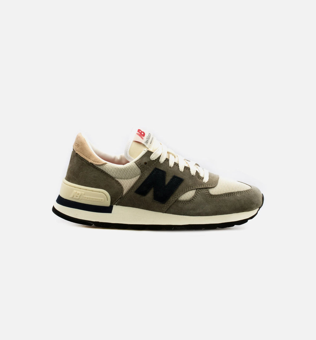 MADE in USA 990v1 Core Mens Lifestyle Shoe Olive Green White