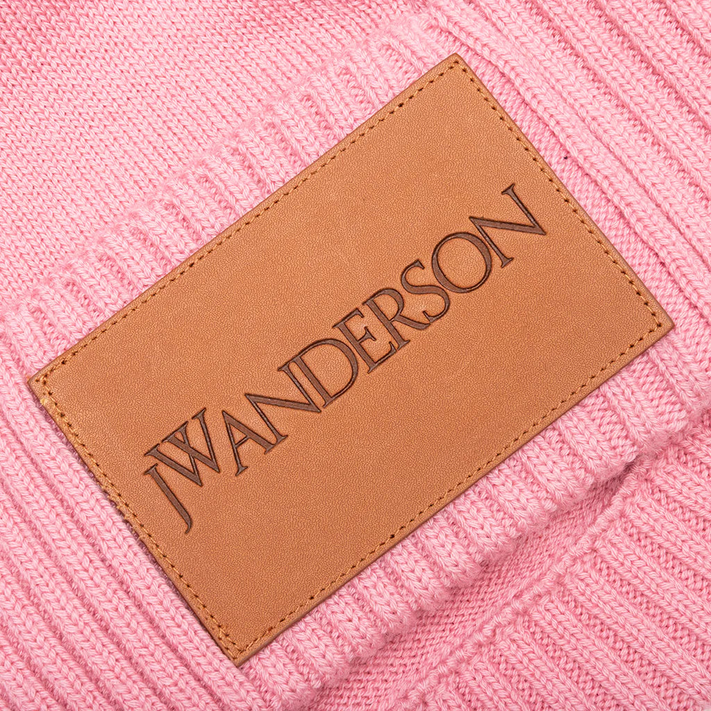 Logo Patch Beanie Pink