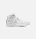 Air Jordan 1 Mid SE Mens Lifestyle Shoe White White White Field Silver