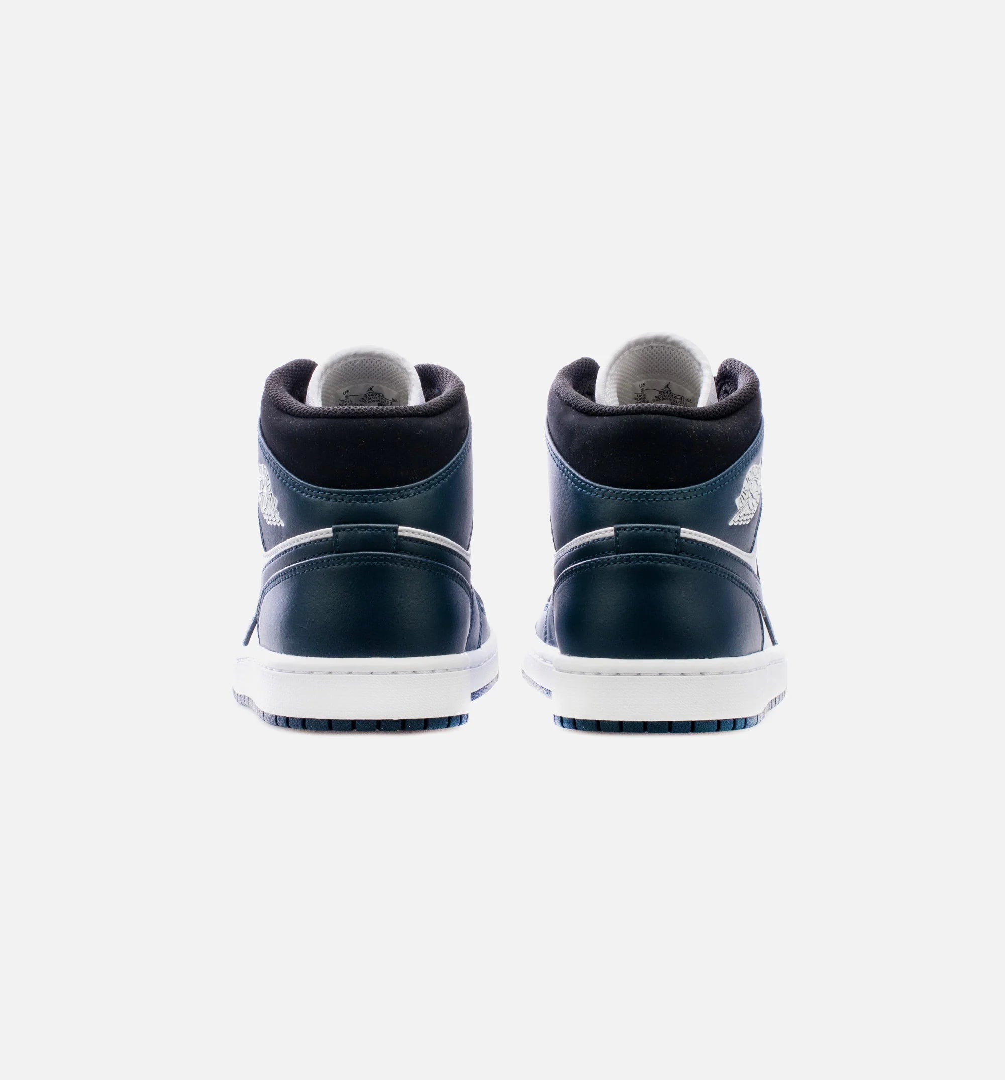 Air Jordan 1 Mid Dark Teal Mens Lifestyle Shoes Black Armory Navy