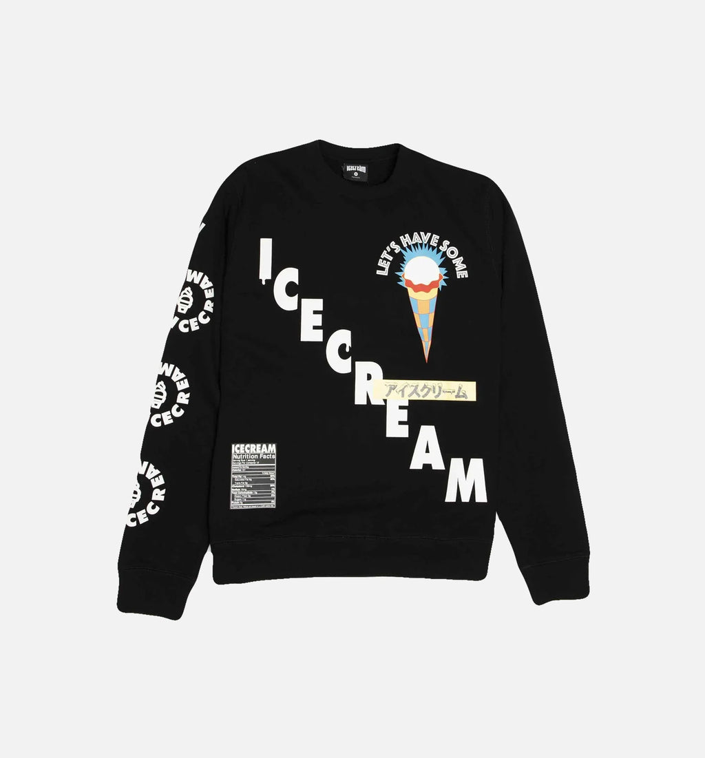 Lets Get Some Mens Crewneck Black White Yellow Blue Red