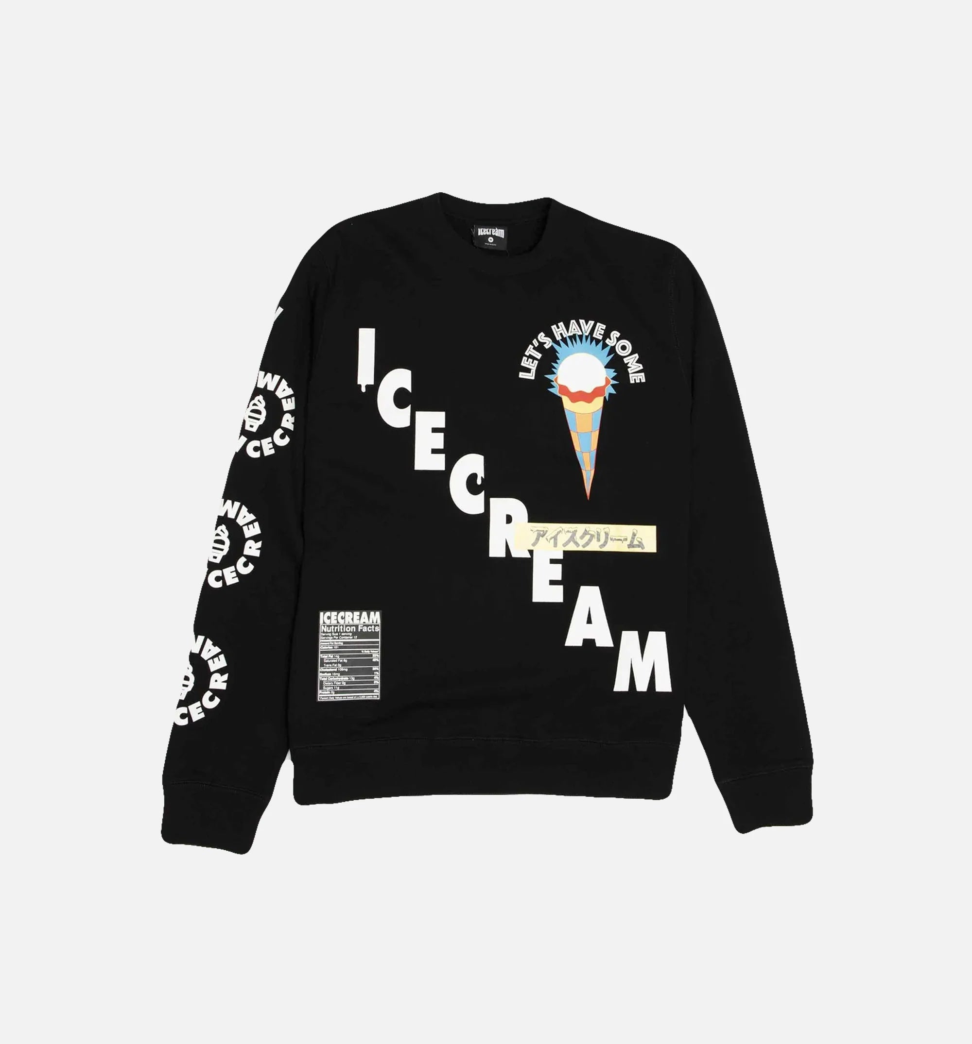 Lets Get Some Mens Crewneck Black White Yellow Blue Red