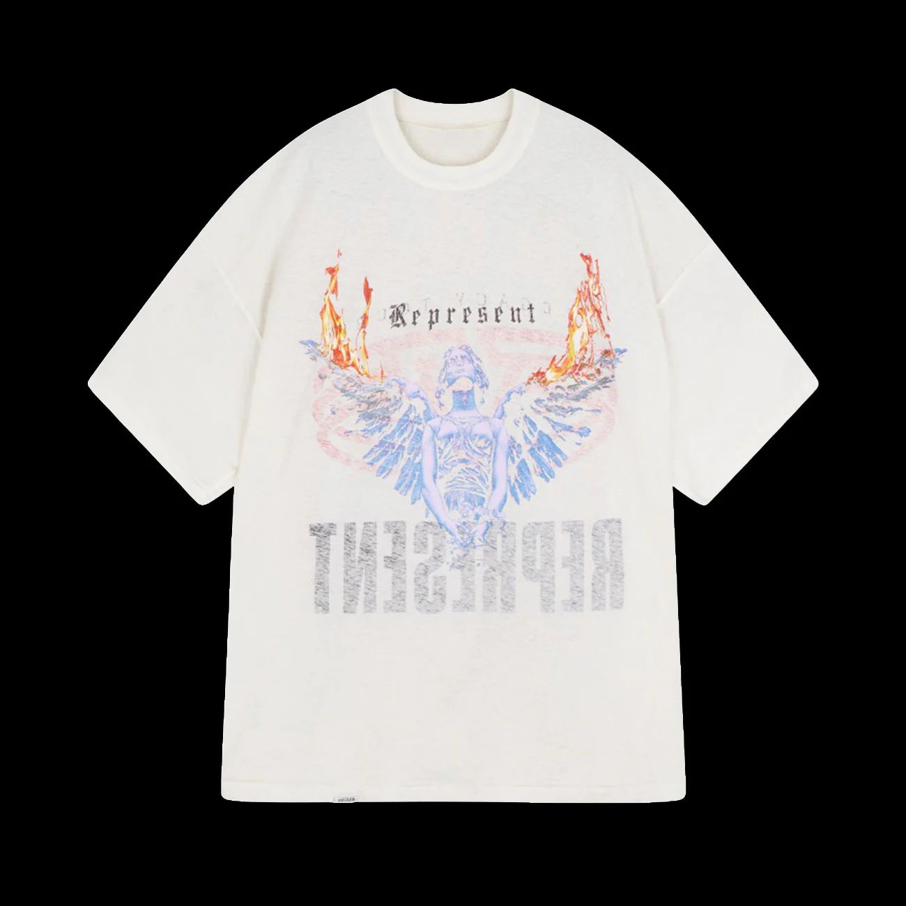 Represent Living Legacy Reversible T Shirt Flat White