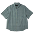 Huf H Star Button Up S S Shirt Marine