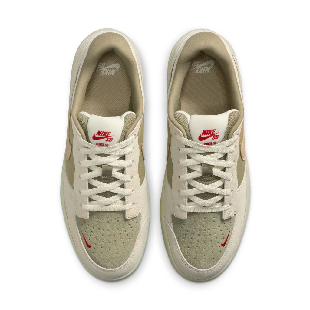 Nike SB Force 58 Coconut Milk linen neutral Olive