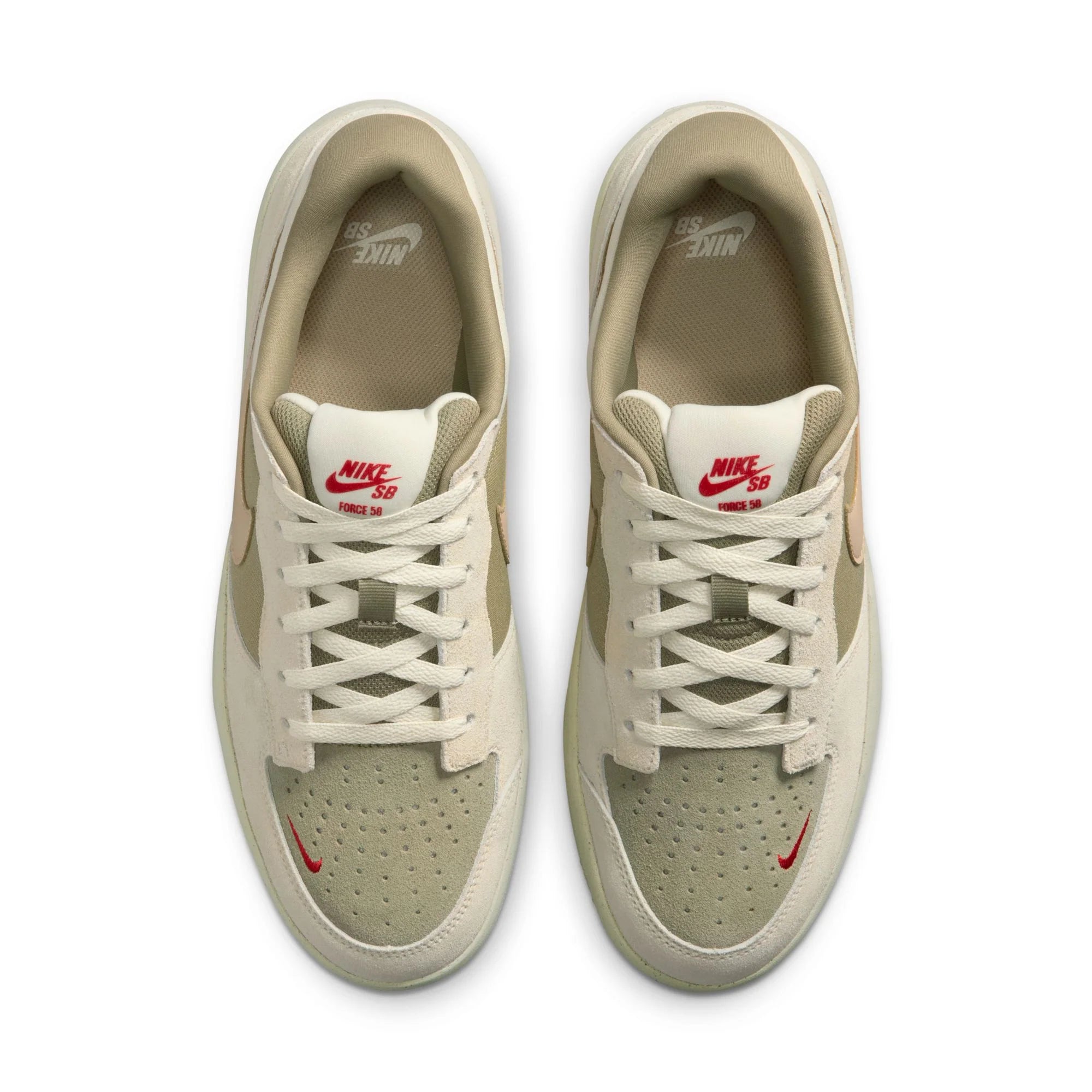 Nike SB Force 58 Coconut Milk linen neutral Olive