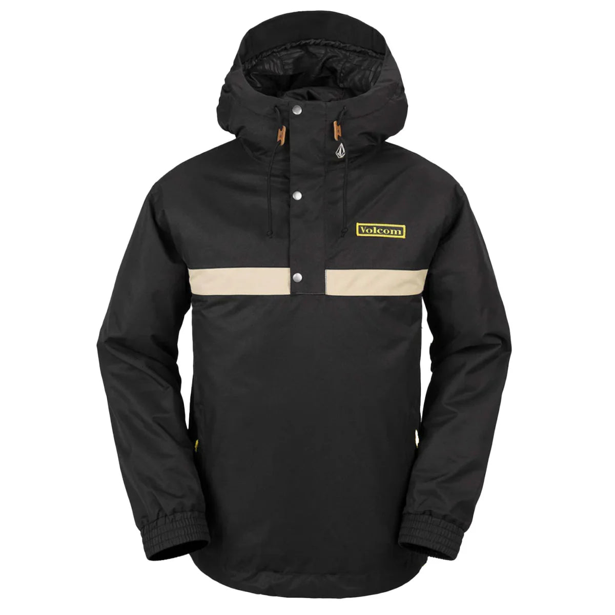 Volcom Longo Mens Pullover Snowboard Jacket Black