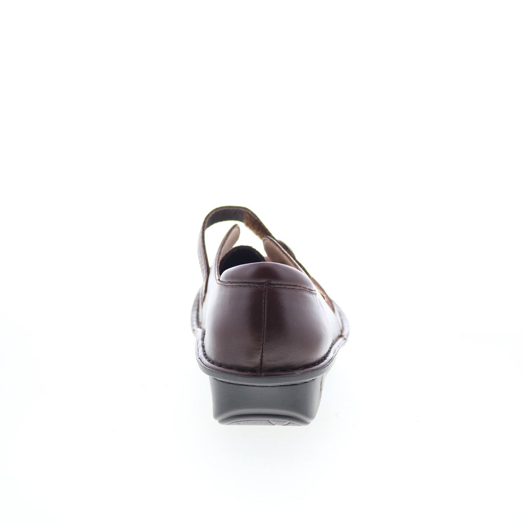 Alegria Brenna BRE-8141 Womens Brown Leather Loafer Flats Shoes