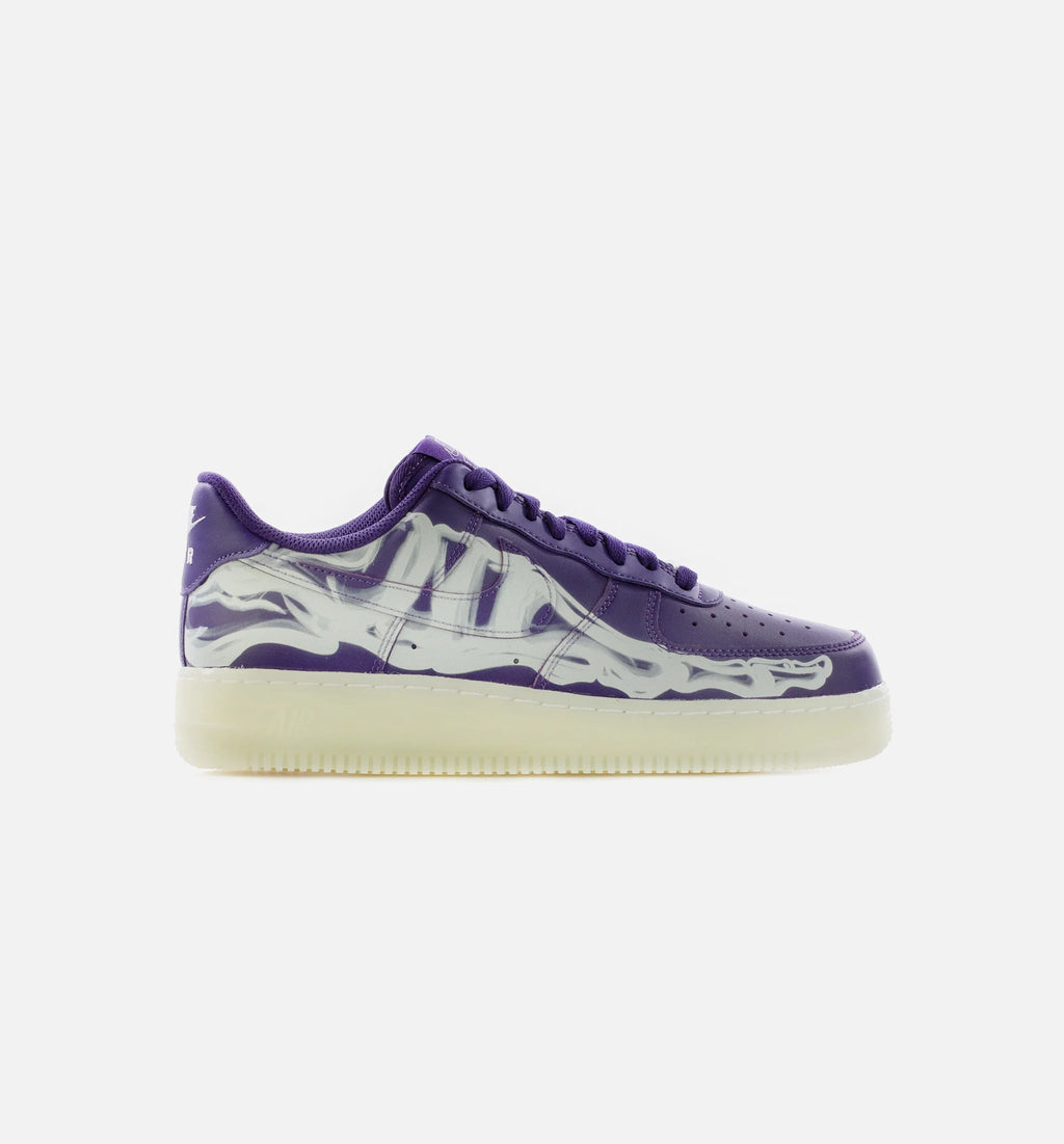 Air Force 1 Purple Skeleton Mens Lifestyle Shoe Court Purple White