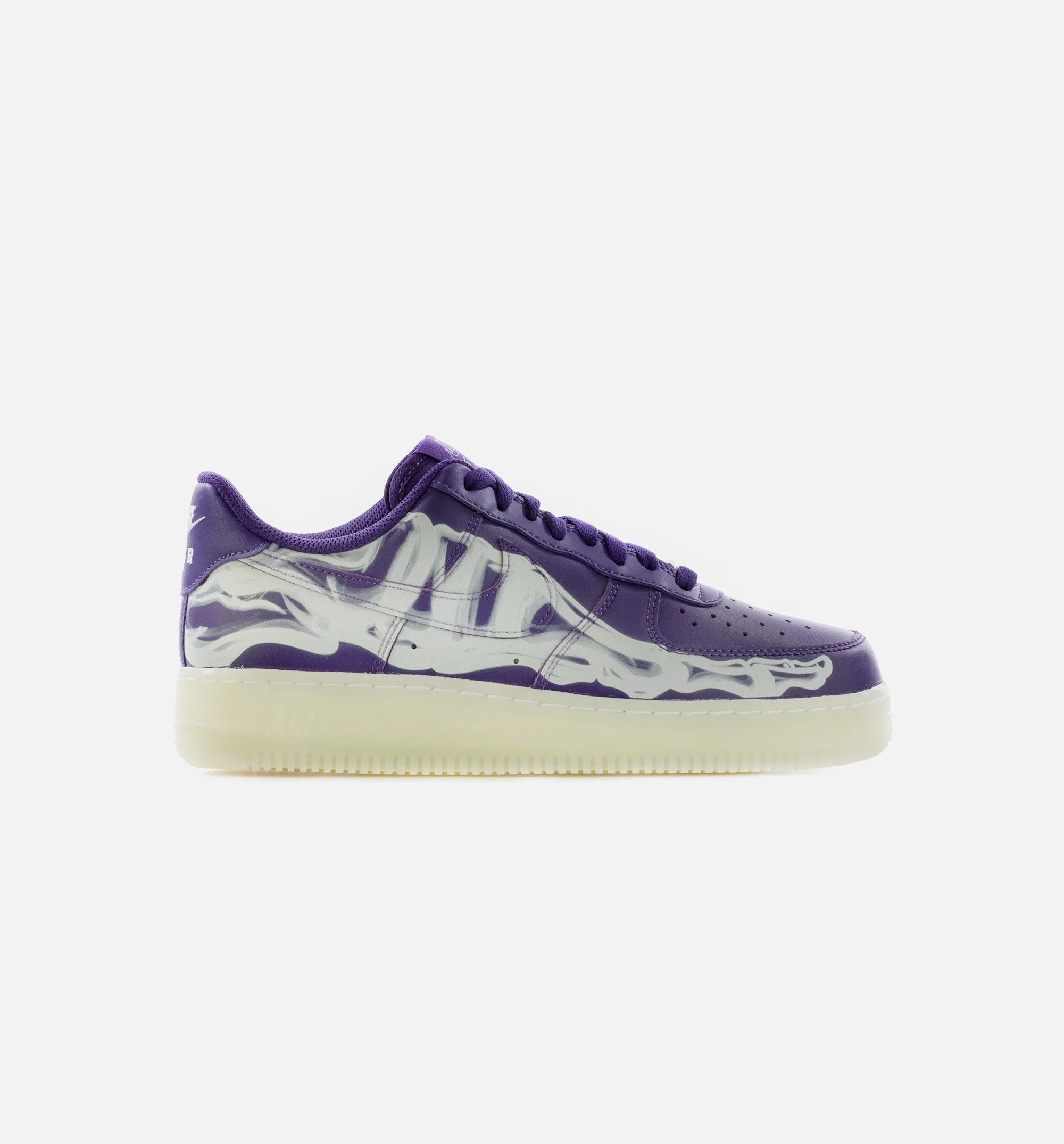 Air Force 1 Purple Skeleton Mens Lifestyle Shoe Court Purple White