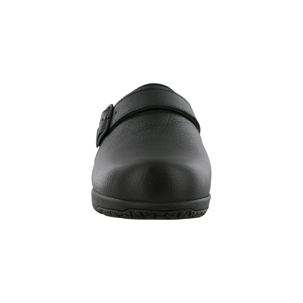Women's Clog SR Slip Resistant Loafer in Black Wide