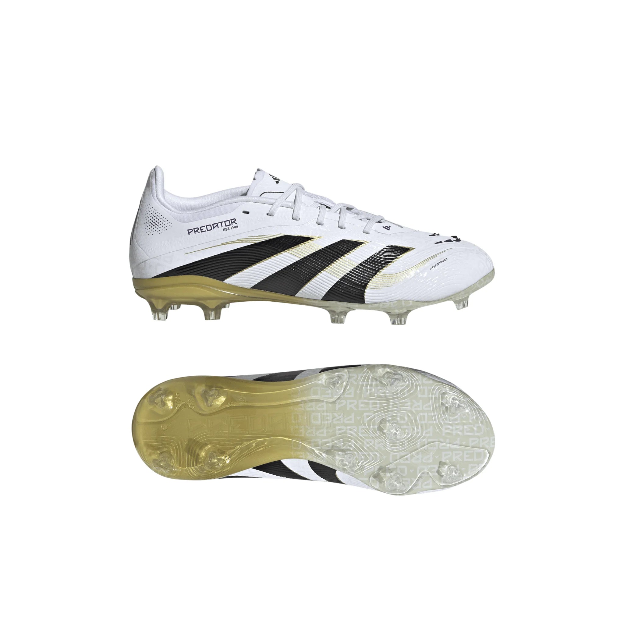 adidas Predator Elite Firm Ground Boots Kids White Black