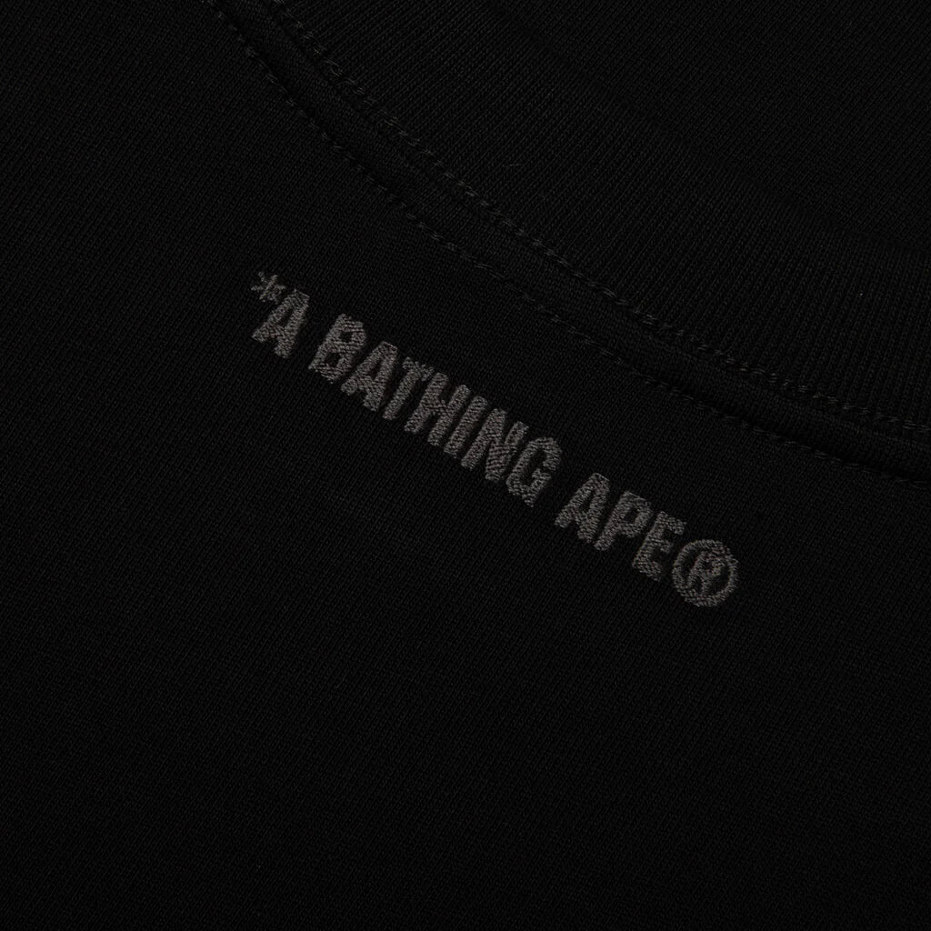 Bathing Ape Logo Relaxed Fit Tee Black