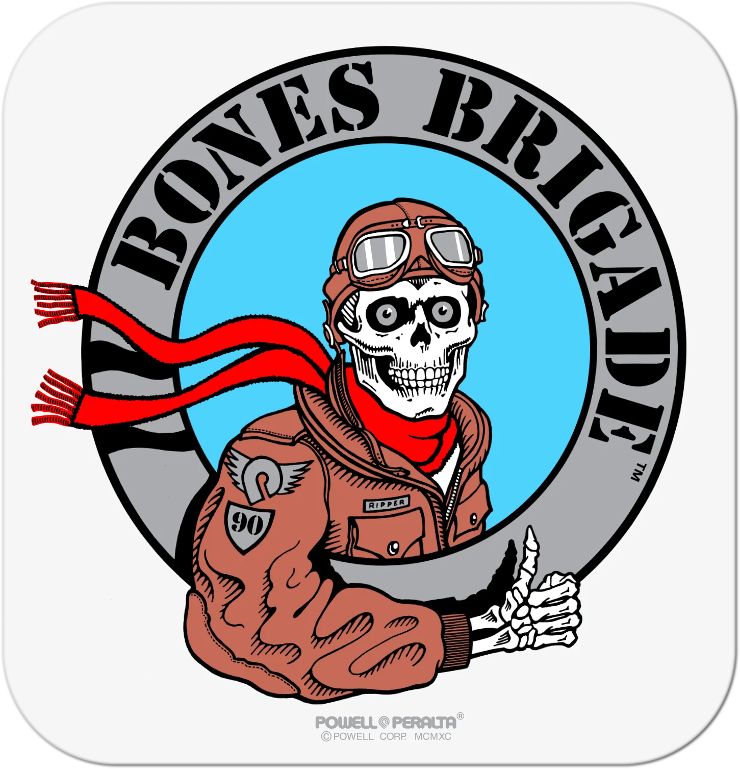 Powell Peralta Bones Brigade Series 17 Ripper Pilot Sticker