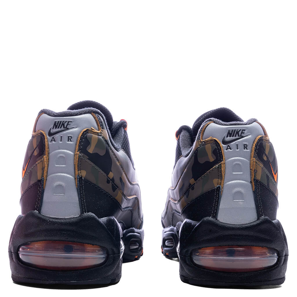 Air Max 95 Black Golden Beige Safety Orange Metallic Silver