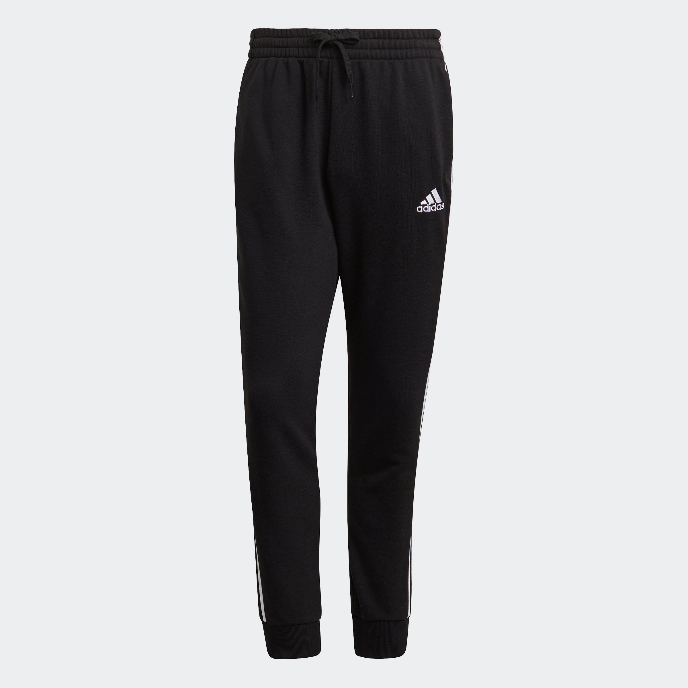 Men's adidas Essentials French Terry Tapered Cuff 3-Stripes Pants