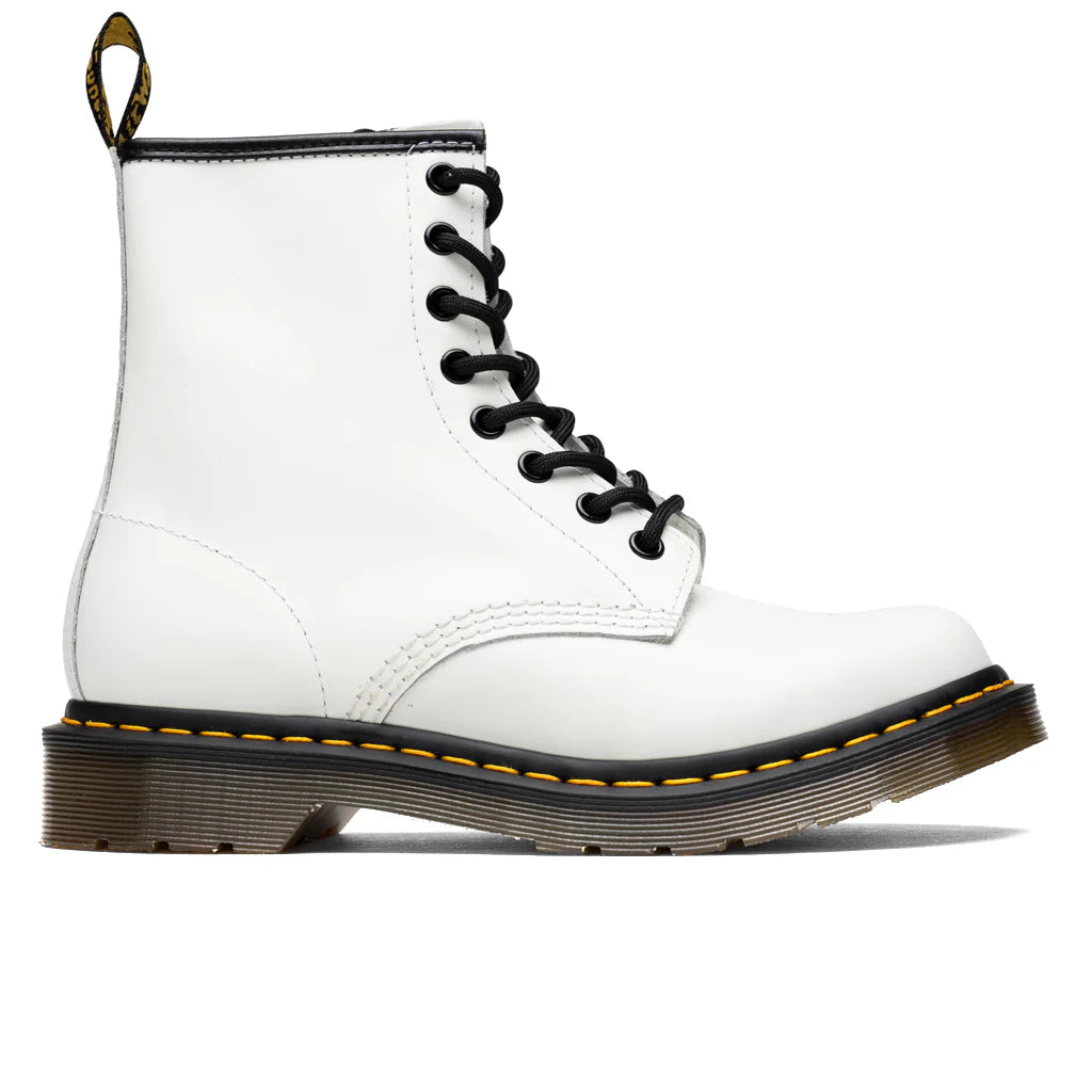 Womens 1460 Smooth Leather Boots White