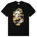 1st Camo Big Ape Head Tee Black Yellow