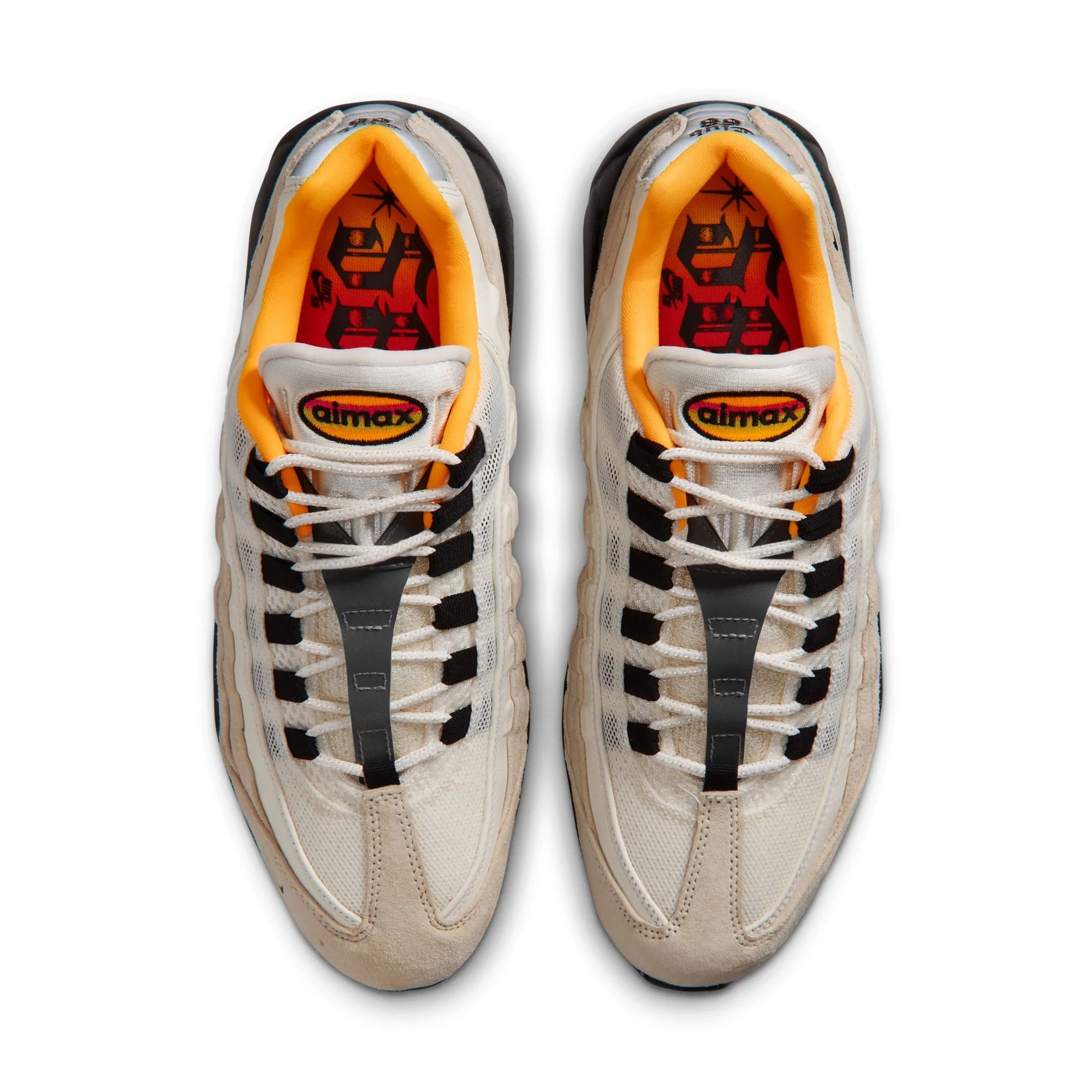 Nike SB Air Max 95 Club 58 SAIL BLACK LASER ORANGE