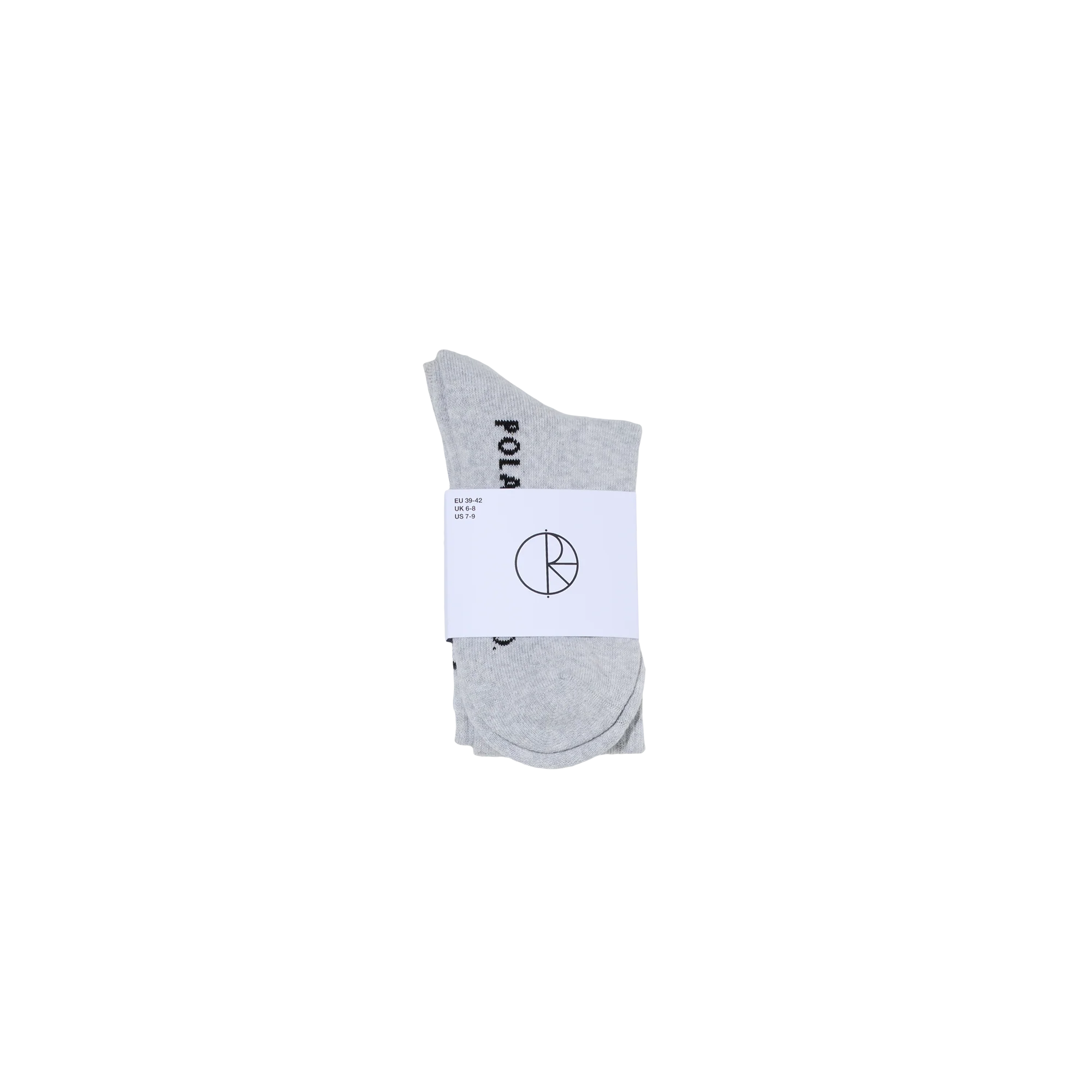 Polar Easy Now Long Rib Socks Heather Grey