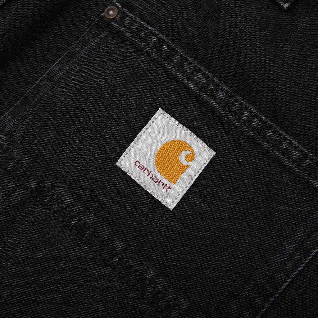 OG Double Knee Short Black Stone Washed