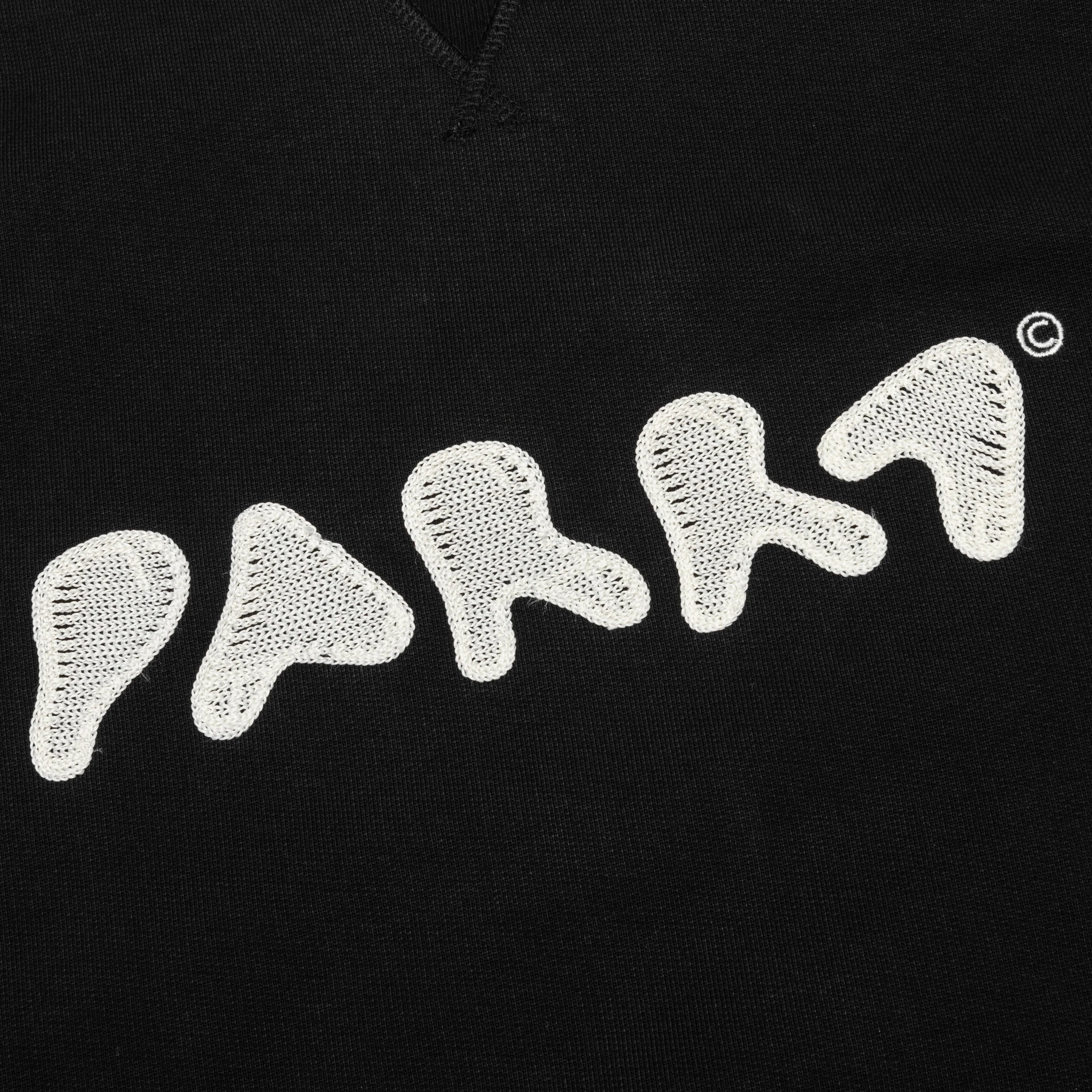 Blob Logo Crew Neck Sweatshirt Washed Black