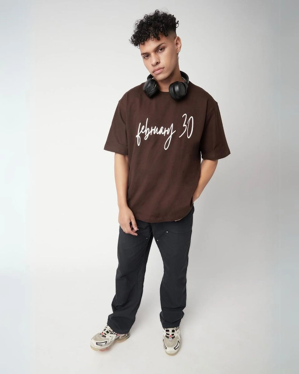 February 30 Brown T Shirt HG x Ascending Descending