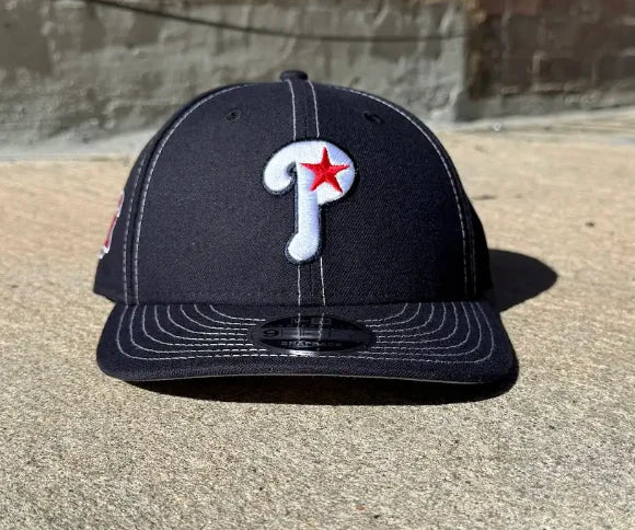 Nocturnal New Era Philadelphia Phillies Liberty Bell Low Profile Snapback Hat Navy