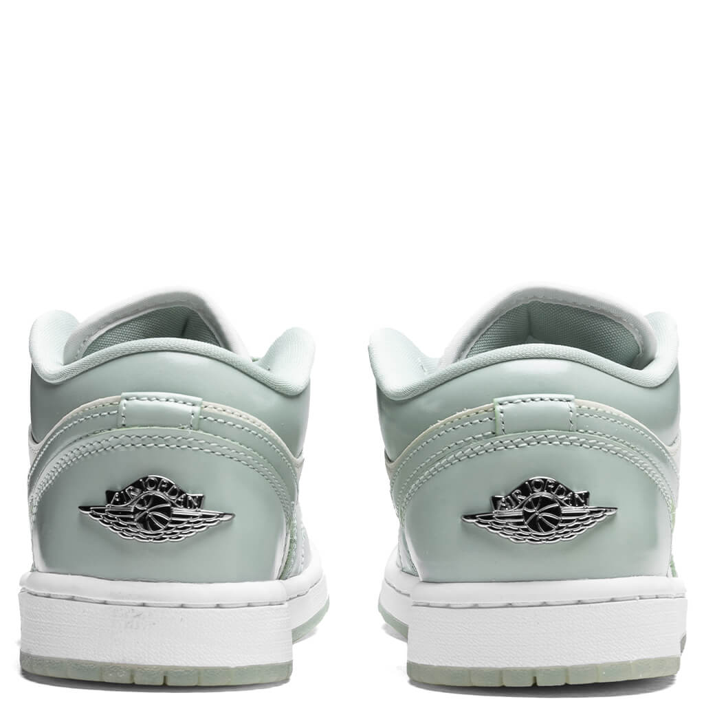 Womens Air Jordan 1 Low SE Sail Seafoam Metallic Silver White