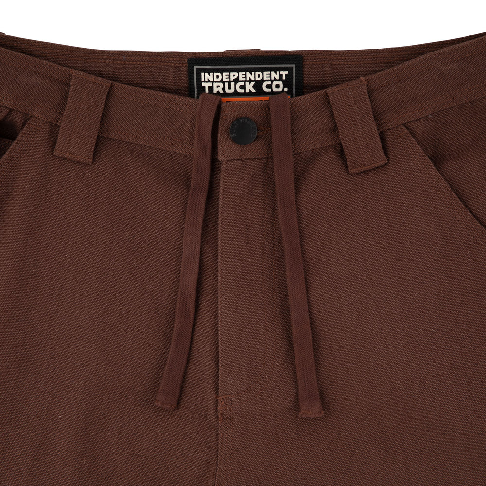 Independent Built To Grind Canvas Shorts Chocolate