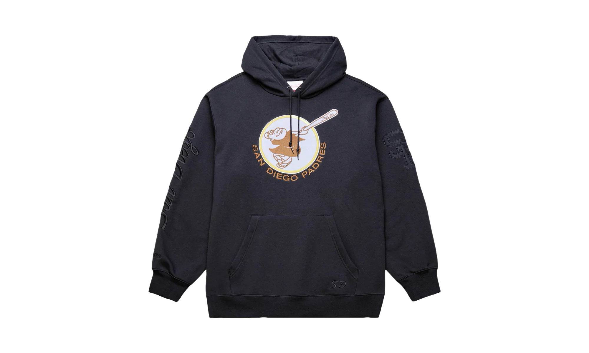 Padres Phantom Fleece Hoodie "San Diego Padres - Black" TH16142 SDPBLCK