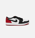 Air Jordan 1 Retro Low OG Black Toe Mens Lifestyle Shoe Black Red