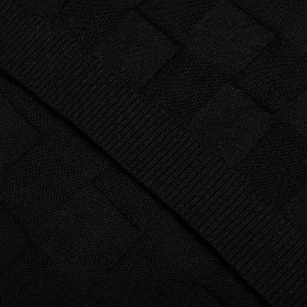 Palmer Checked L S Sweater Polo Tips Black