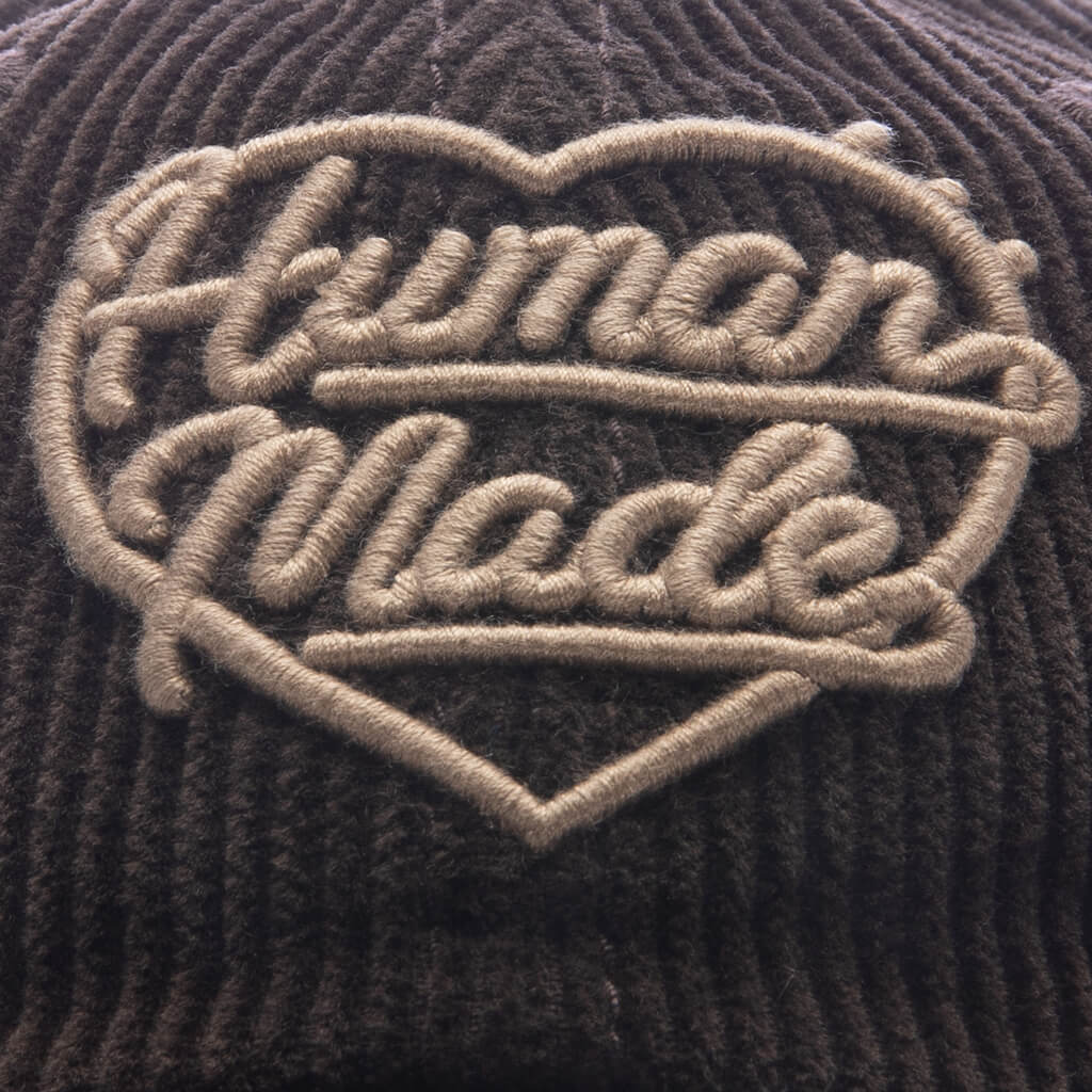 6 Panel Corduroy Cap Brown