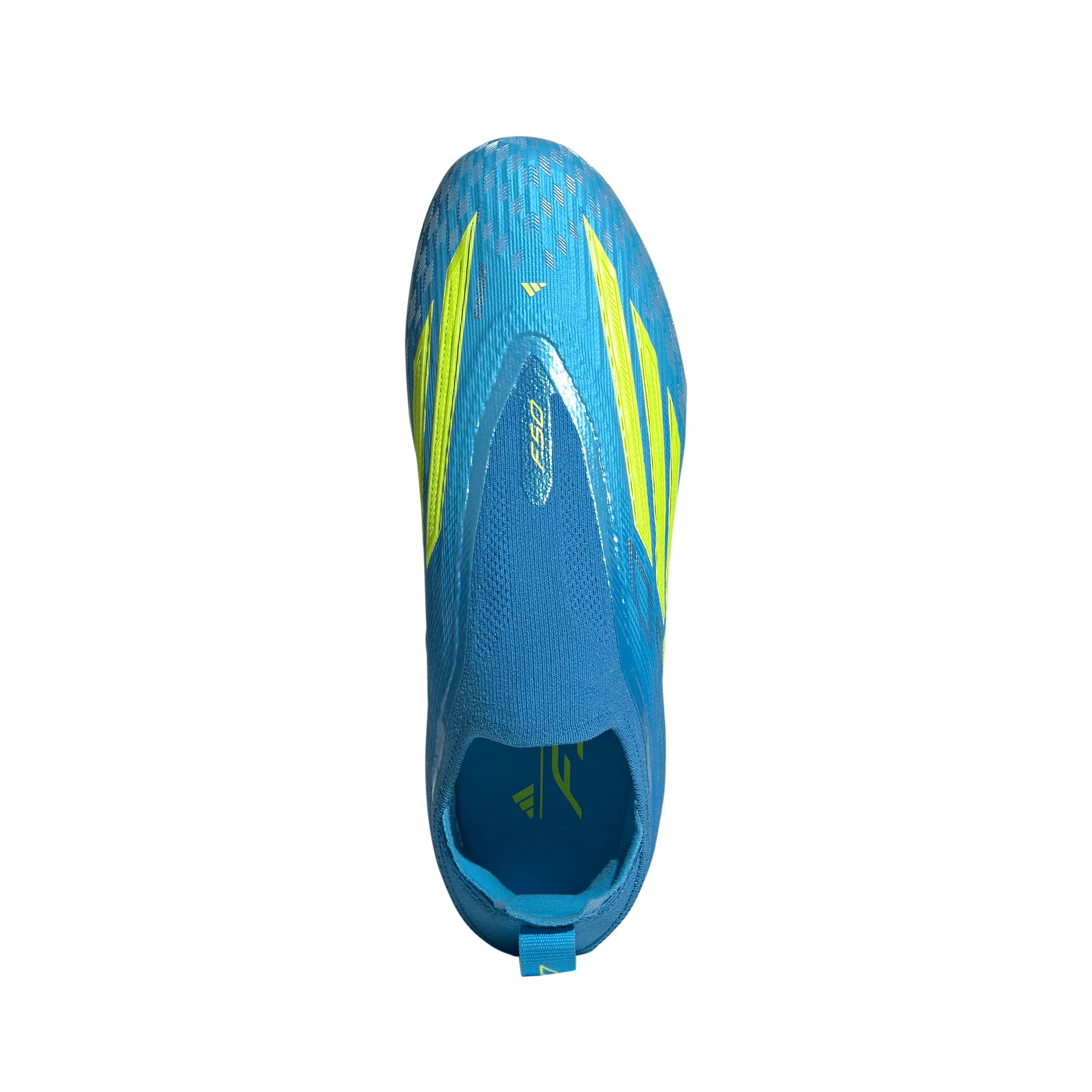 adidas F50 Elite Laceless FG Firm Ground Youth Soccer Cleats Blue Yellow Aqua