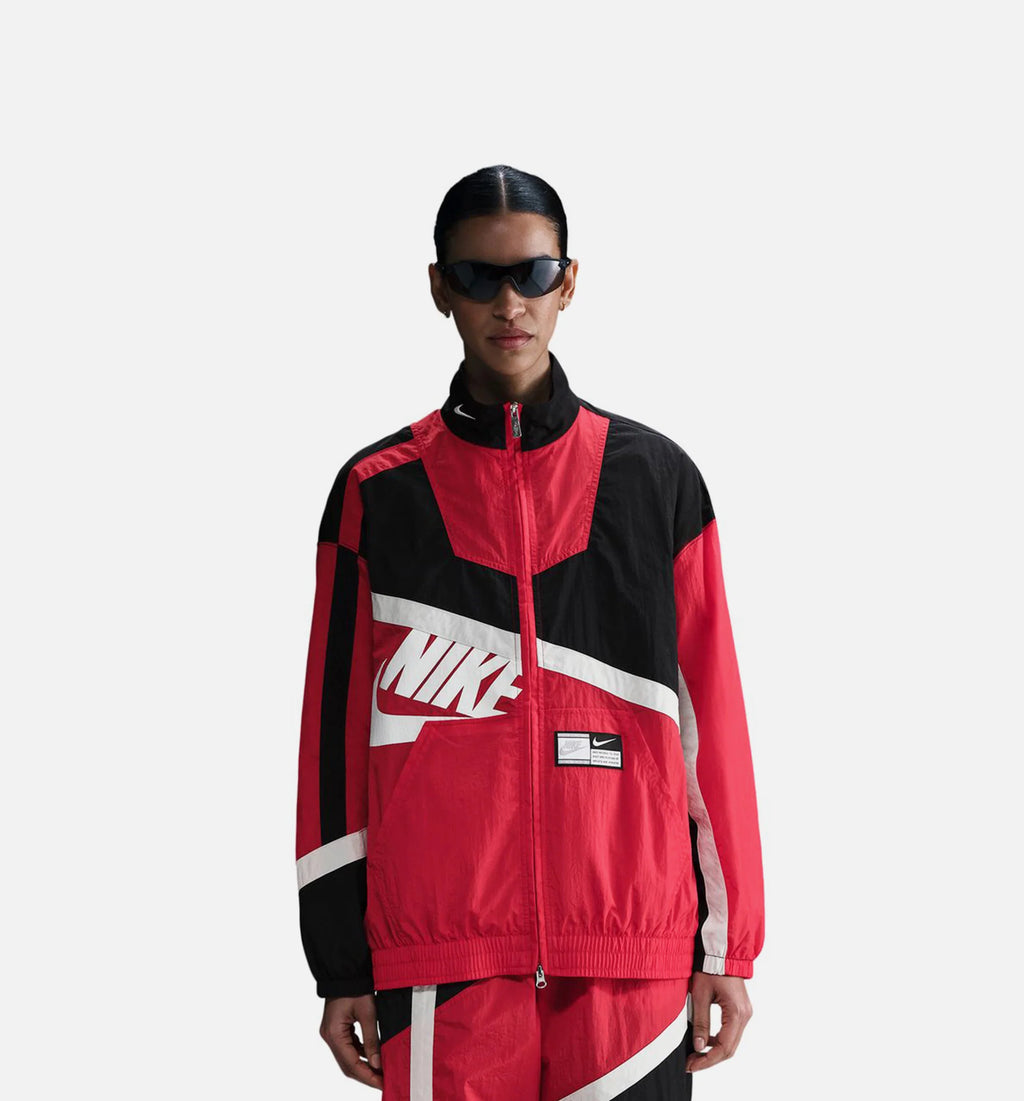 NSW Street Woven Womens Jacket Red Black