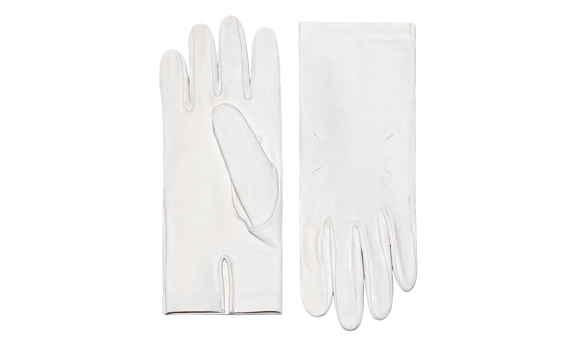 LEATHER GLOVES "WHITE" S67TS0026SY1536101