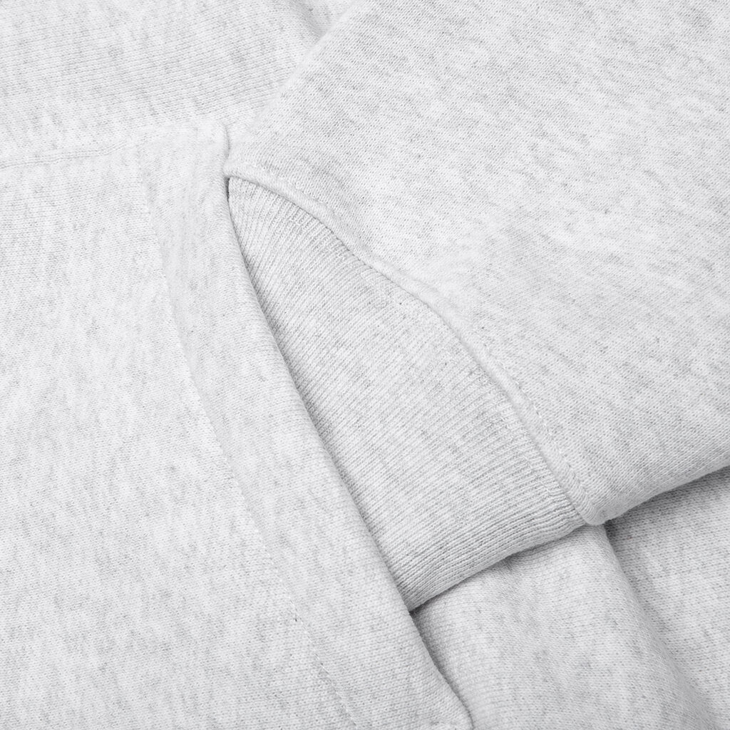 Raglan Zip Hoodie Ash Heather