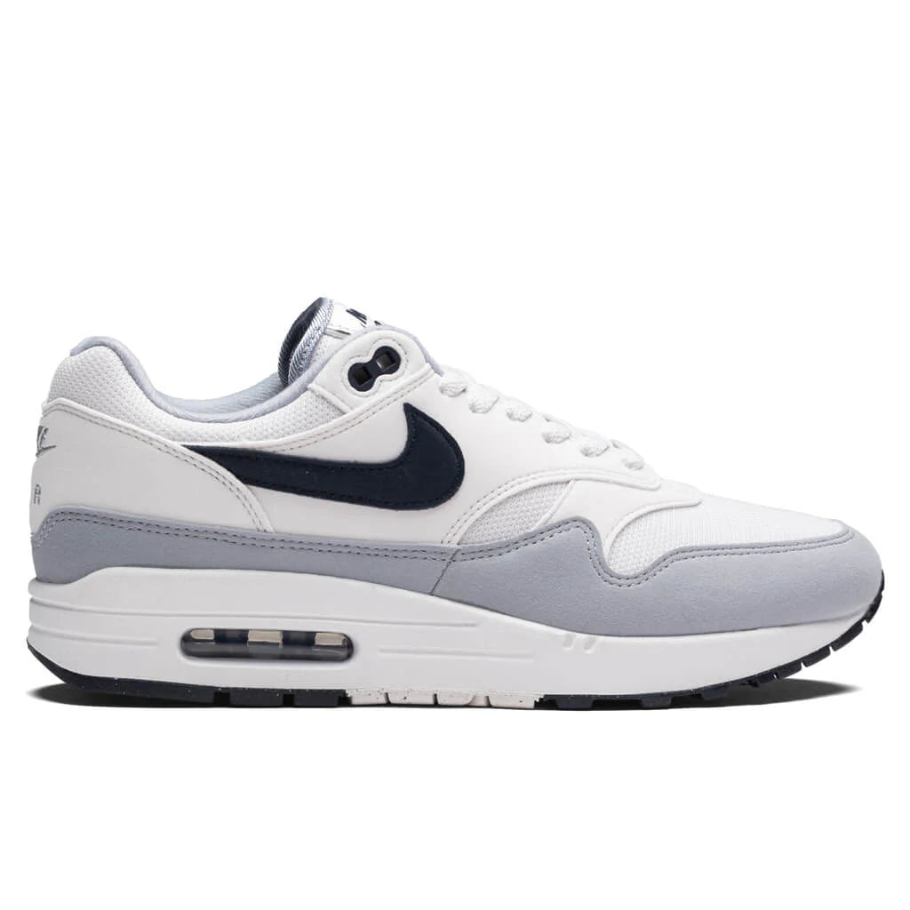 Air Max 1 Platinum Tint Dark Obsidian Wolf Grey